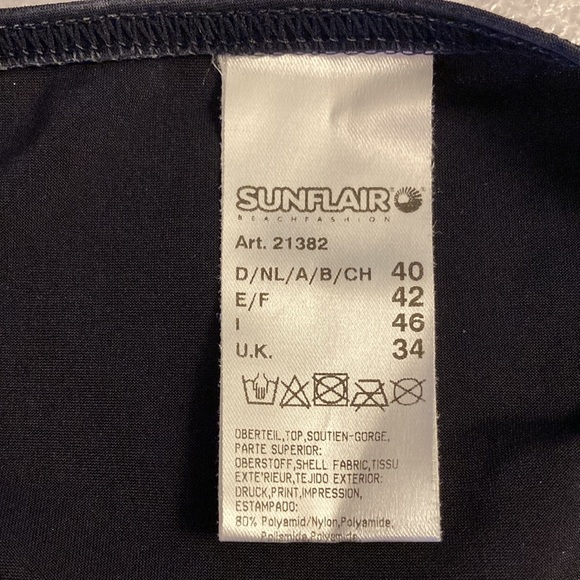 Sunflair® 2-PC Bikini Swimsuit Multicolour Striped - Sz 10 D-Cup Top/Bottom* - Picture 12 of 16